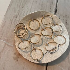 Golden Ring stacking Francesca’s